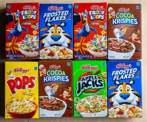 popular cereal boxes